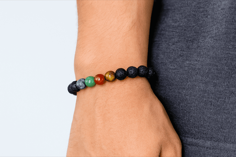 7 Chakra Lava Stone Bracelet 4