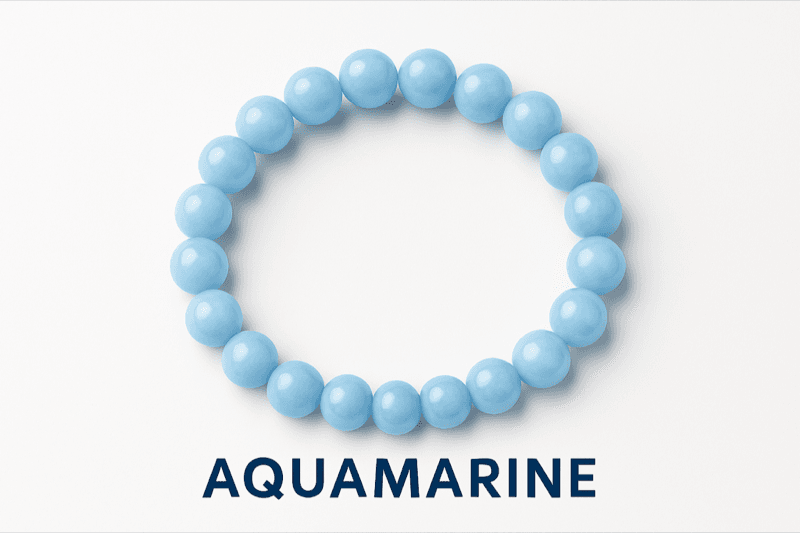 Aquamarine Crystal Bracelet 3