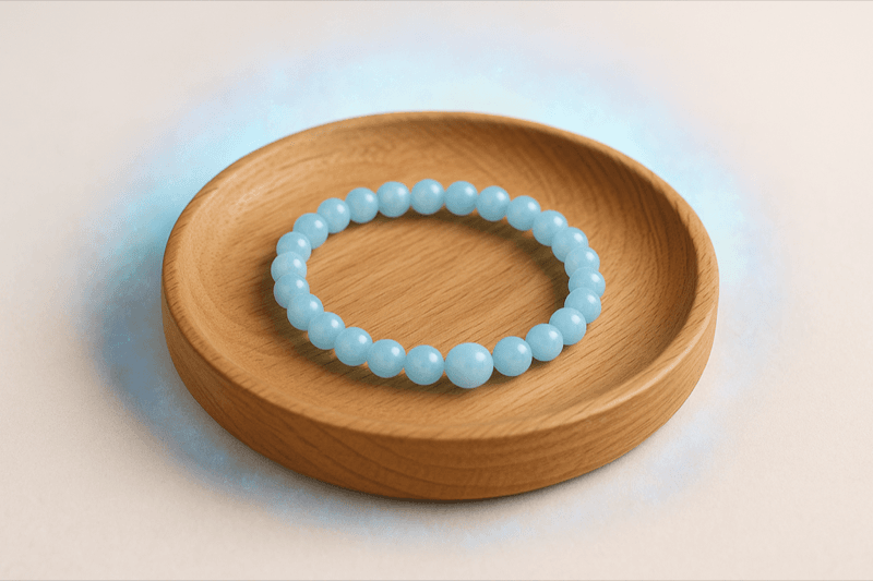 Aquamarine Crystal Bracelet 4