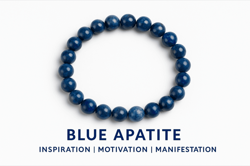 Blue Apatite Crystal Bracelet 2