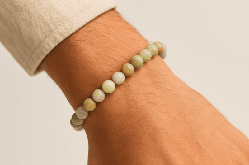 Green Aquamarine Crystal Bracelet 3