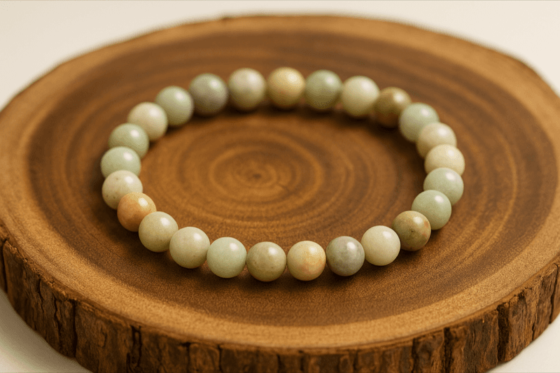 Green Aquamarine Crystal Bracelet 4