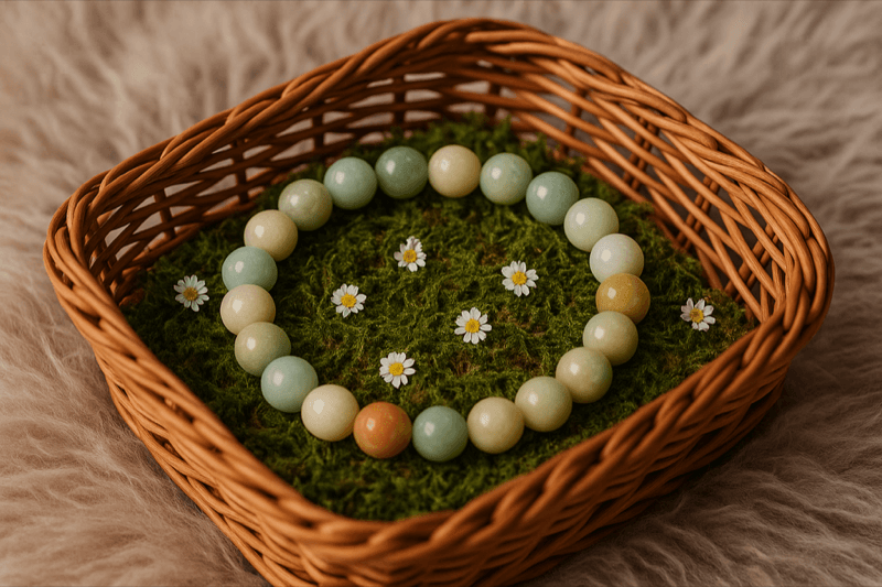 Green Aquamarine Crystal Bracelet 5