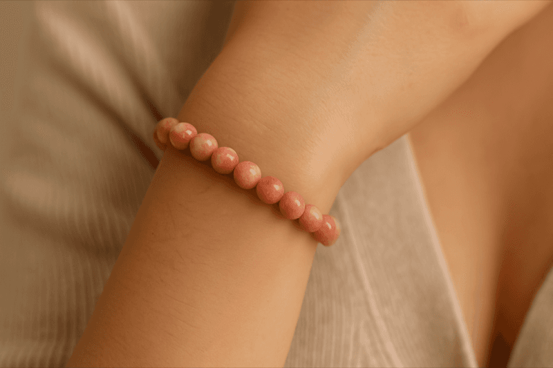 Rhodochrosite Crystal Bracelet 3