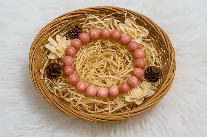 Rhodochrosite Crystal Bracelet 5